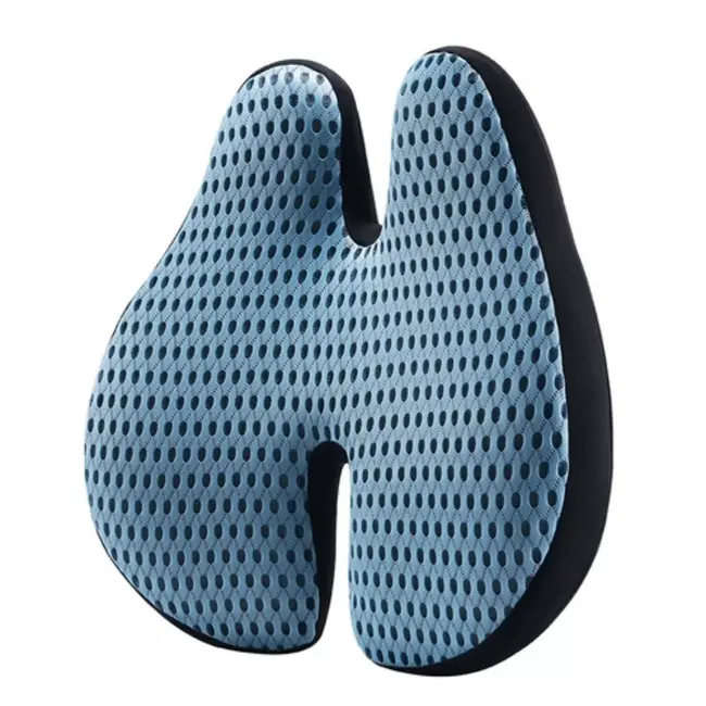 Malatec Memory Lumbar Pillow - Ergonomische Rugsteun - H-Vormig Ontwerp - Comfort & Pijnverlichting