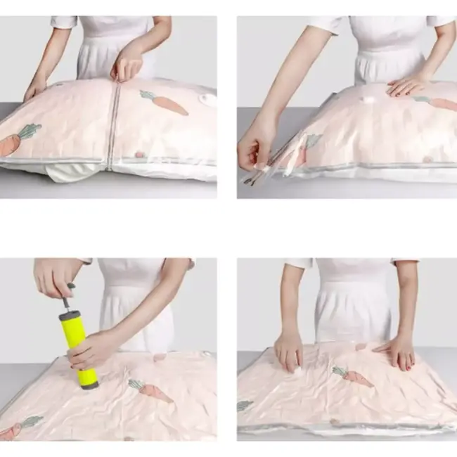 Ruhhy Vacuümzakken 50x70cm 10 stuks - Efficiënt Opbergen met Luchtafzuigpomp