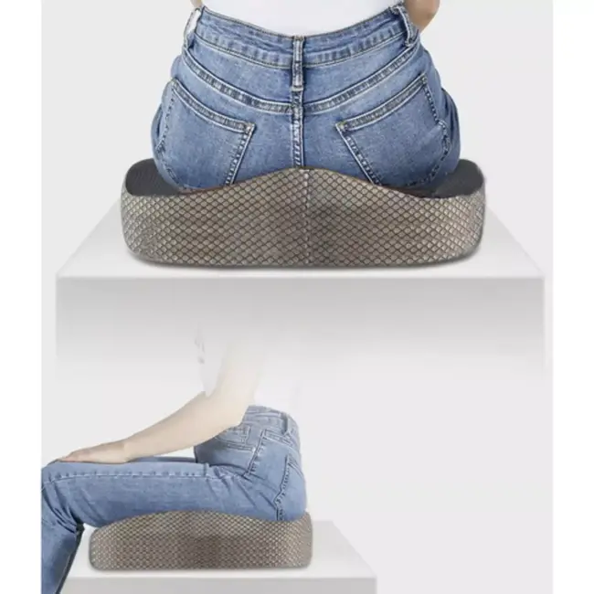 Malatec Orthopedisch Kussen voor Stoel - Verlicht Rugpijn, Verbeter Zitcomfort