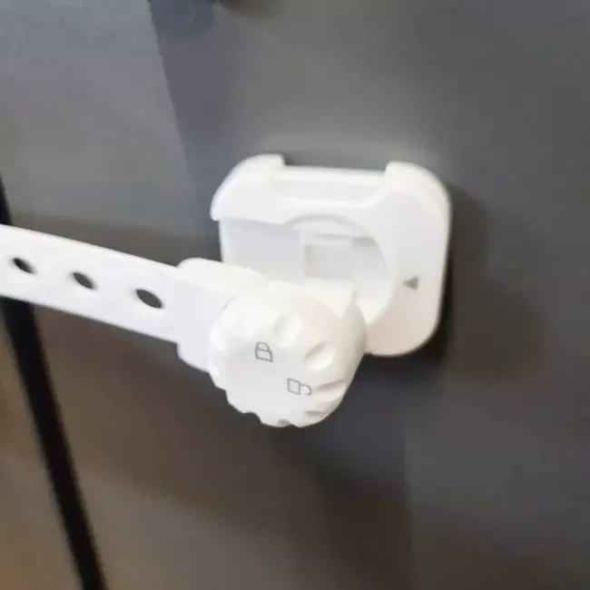 Ruhhy Kinderslot Kastjes - Zelfklevend en Veilig - 6 Stuks Wit voor Babyveiligheid