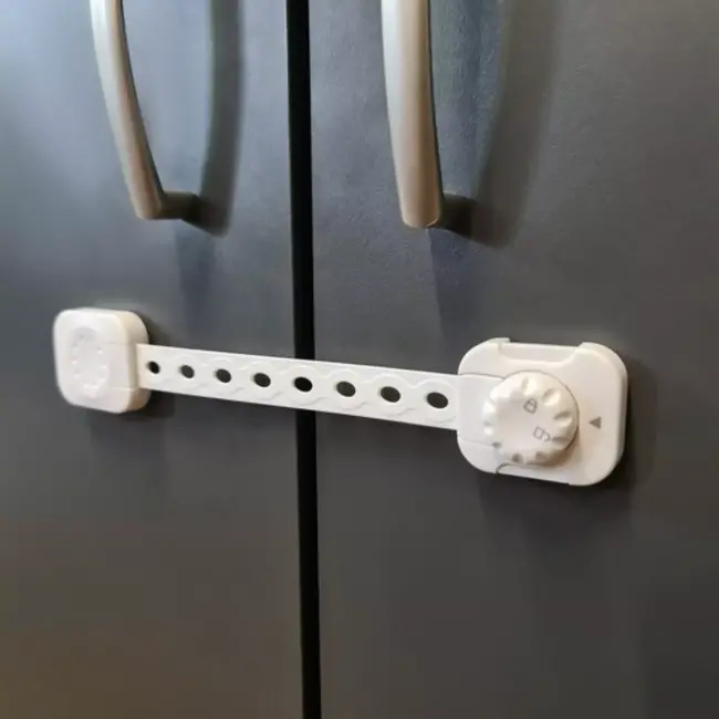 Ruhhy Kinderslot Kastjes - Zelfklevend en Veilig - 6 Stuks Wit voor Babyveiligheid