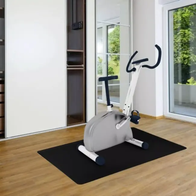 Ruhhy Beschermende Stoelmat 90x130cm - Zwart - Polypropyleen - Duurzame Vloerbeschermer