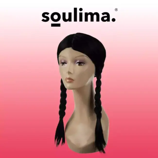 Soulima Dameslange Pruik met Vlechten: Creëer een Unieke Look