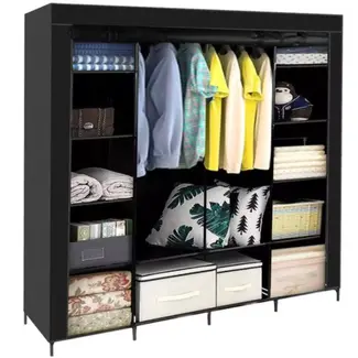Ruhhy XXL Opvouwbare Kledingkast: Stijlvolle Oplossing voor Kledingopslag - 170x170cm
