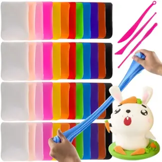 Kruzzel Foam - Plasticine Set: 48 Zakjes voor Eindeloos Creatief Plezier