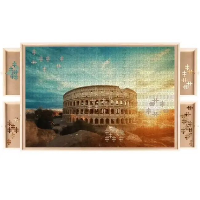 Malatec Groot Puzzelbord voor 1.500 Stukjes - Duurzaam en Handig - 89 x 69 x 3.5 cm