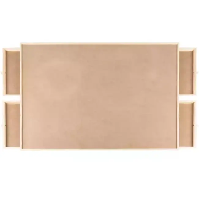 Malatec Groot Puzzelbord voor 1.500 Stukjes - Duurzaam en Handig - 89 x 69 x 3.5 cm