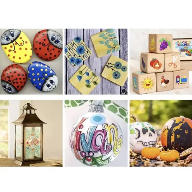 Maaleo Acrylmarkers Set van 12: Levendige Kleuren voor Kunstenaars