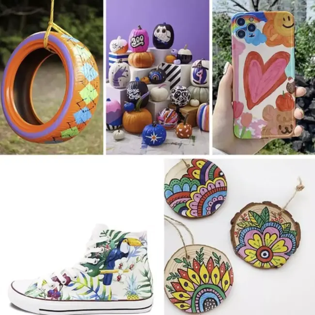 Maaleo Acrylmarkers Set van 12: Levendige Kleuren voor Kunstenaars