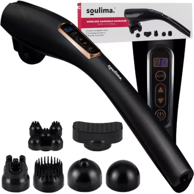 Soulima Draadloze Handmassager: Verlicht Spierpijn en Bestrijd Cellulitis