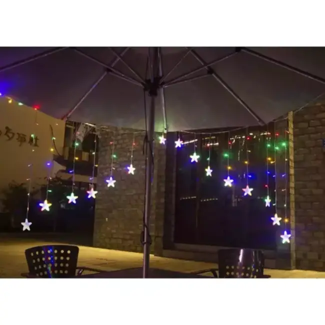 Ruhhy Sterren LED Lichtgordijn 136LED USB - Multicolor Licht voor een Levendige Sfeer