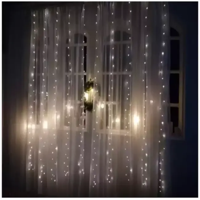 Ruhhy Lichtgordijn 300 LED USB - Koel Wit Licht voor een Moderne Uitstraling