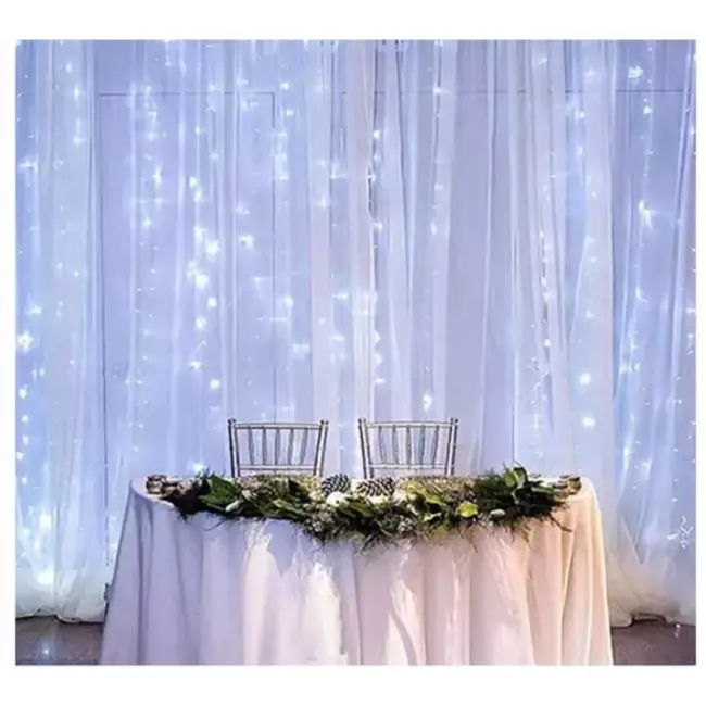 Ruhhy Lichtgordijn 300 LED USB - Koel Wit Licht voor een Moderne Uitstraling