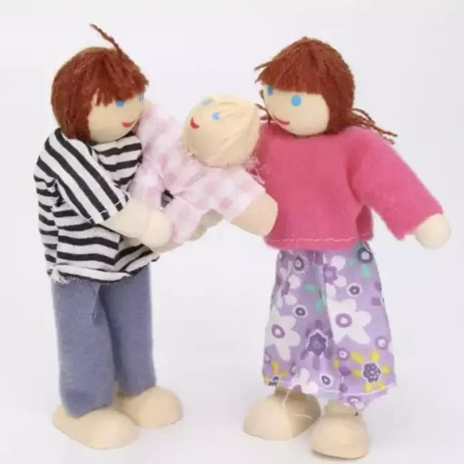 Kruzzel Miniatuurpoppen Set van 7 - Perfect voor Elk Poppenhuis