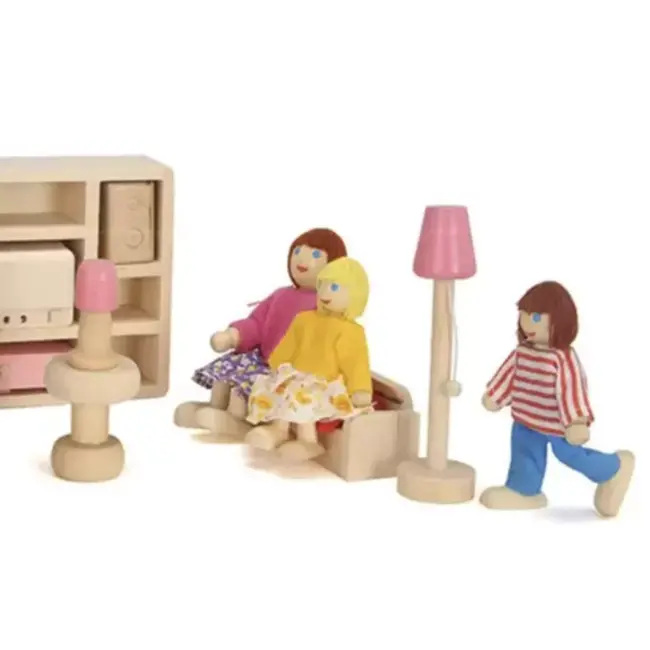Kruzzel Miniatuurpoppen Set van 7 - Perfect voor Elk Poppenhuis