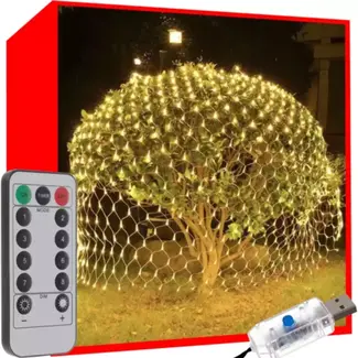 Ruhhy Lichtgordijn 160 LED USB - Warm Wit Licht voor een Gezellige Sfeer