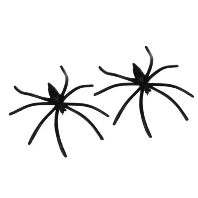 Malatec Kunstmatig Spinnenweb met 2 Spinnen - Perfect voor Halloween Decoratie