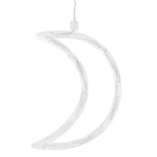 Ruhhy Warmwit LED Lichtgordijn - 138 Lampjes, Maan en Sterren, IP44