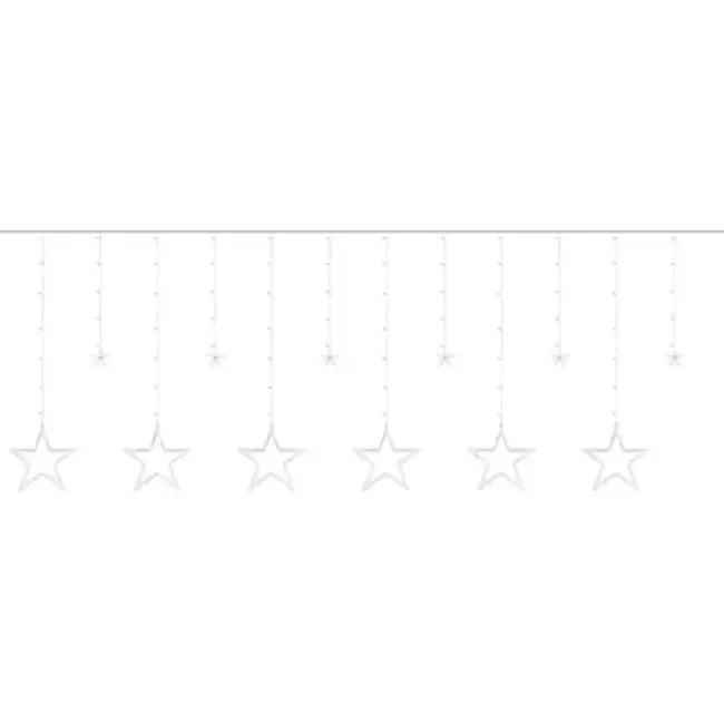 Ruhhy Lichtgordijn 138 LED USB - Koel Wit Licht voor een Eigentijdse Sfeer