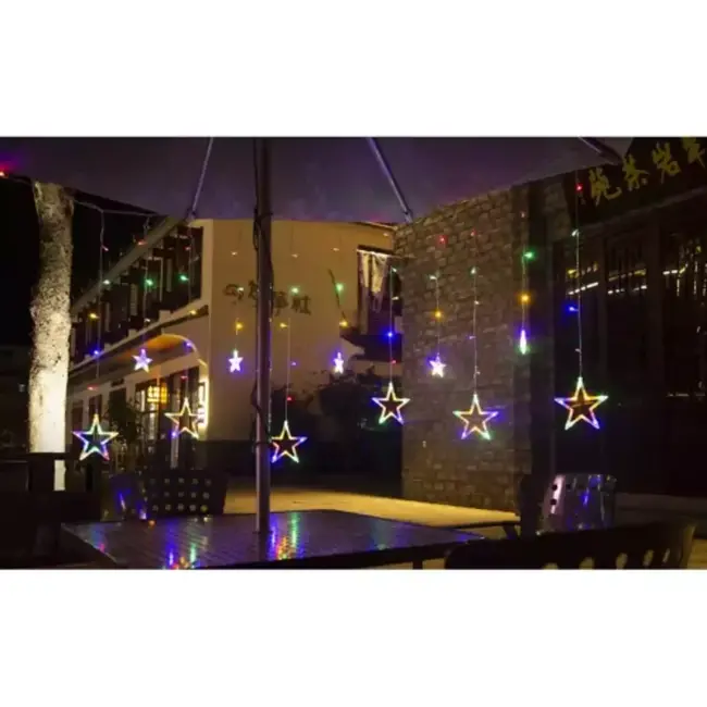 Ruhhy Multicolor Lichtgordijn 138 LED - Sprookjesachtige Verlichting voor Elke Gelegenheid