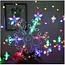 Ruhhy Sneeuwvlok en Sterren LED Lichtgordijn 138 LED - Multicolor en Magisch