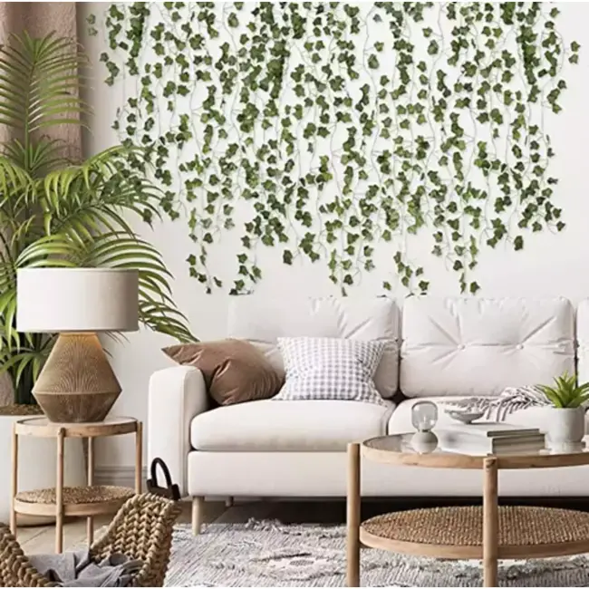 Gardlov Kunstmatige Klimop-Slinger 50.4m - Perfect voor Muur en Balkon Decoratie (24 x 2.1 meter)