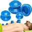 Soulima Therapeutische Chinese Rubberen Cups - Set van 4 voor Volledige Lichaamsmassage