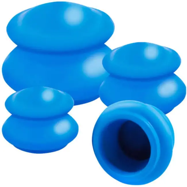 Soulima Therapeutische Chinese Rubberen Cups - Set van 4 voor Volledige Lichaamsmassage