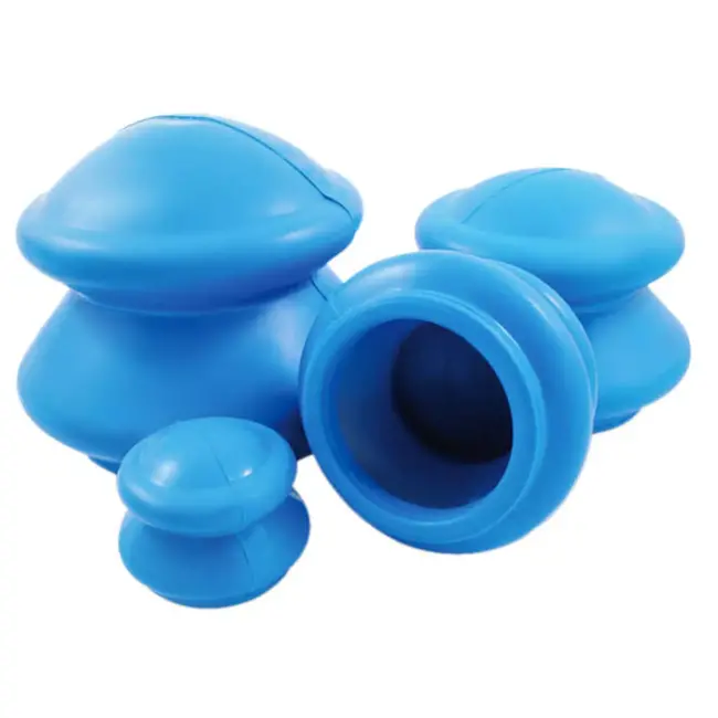 Soulima Therapeutische Chinese Rubberen Cups - Set van 4 voor Volledige Lichaamsmassage