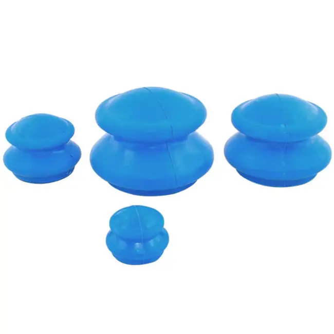 Soulima Therapeutische Chinese Rubberen Cups - Set van 4 voor Volledige Lichaamsmassage