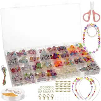 Kruzzel Armbanden Makerset - Creatieve Kralenset van Kruzzel - 900 Stuks voor Unieke Sieraden