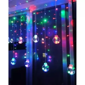 Ruhhy LED Lichtgordijn 108 LEDs Multicolor - Sfeervolle USB Verlichting