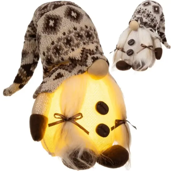 Ruhhy Staande Kabouter met LED: Sfeervolle Decoratie voor Elk Huis