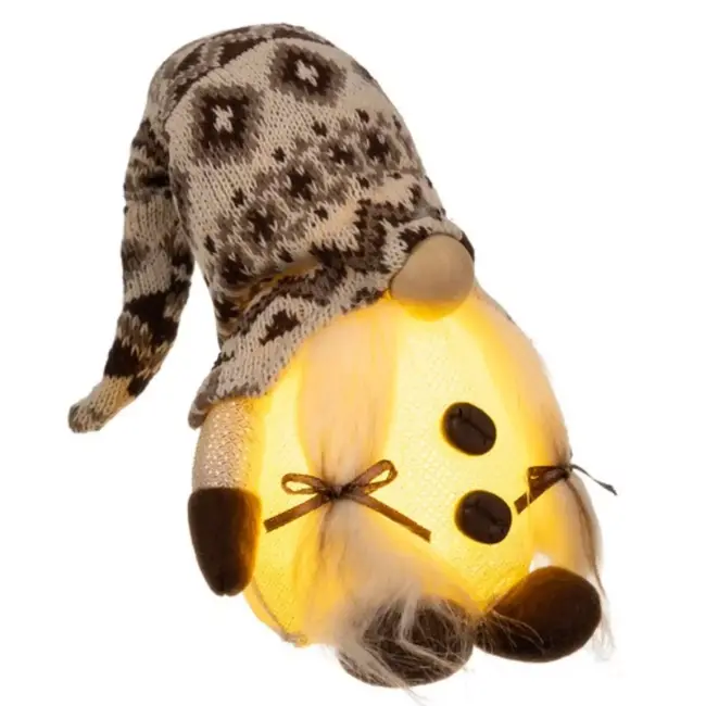 Ruhhy Staande Kabouter met LED: Sfeervolle Decoratie voor Elk Huis