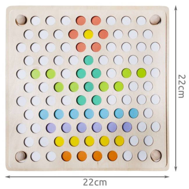 Kruzzel Houten Puzzel Kralen: Stimuleer Creativiteit en Motoriek bij Kinderen