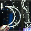 Ruhhy Lichtgordijn met Maan Iconen en Sterren 138 LED - Koel Wit Licht voor een Unieke Sfeer