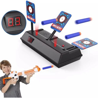 Kruzzel Schietschijf Target - Geschikt voor o.a. Nerf Gun Pistolen - Gel blisters - Schietspel - Schietdoel - LCD Scorebord - Schietspeelgoed