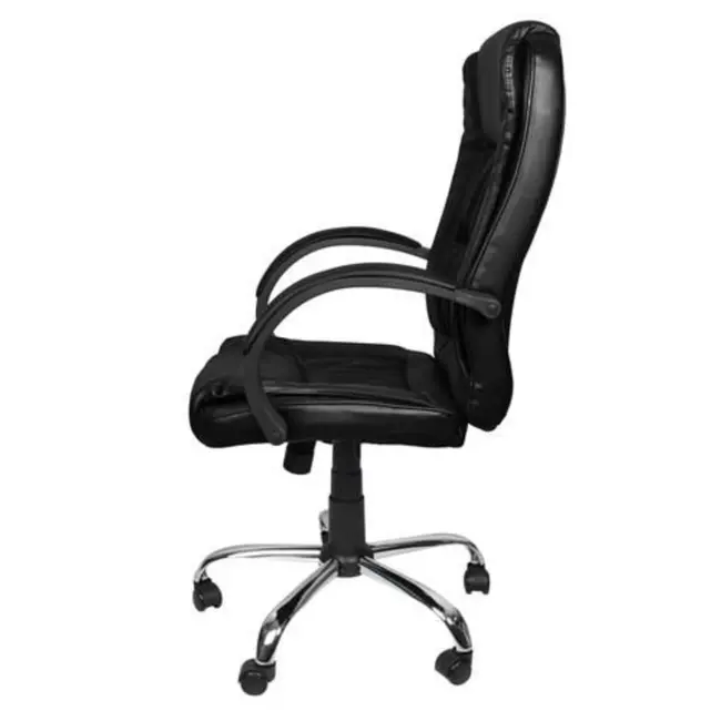 Malatec Eco-Leren Bureaustoel Zwart - Ergonomisch en Stijlvol voor Uw Kantoor