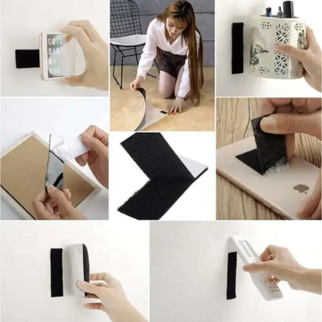 Ruhhy Zelfklevende Klittenband 5m x 2,5cm - Sterk en Veelzijdig voor Elke Toepassing