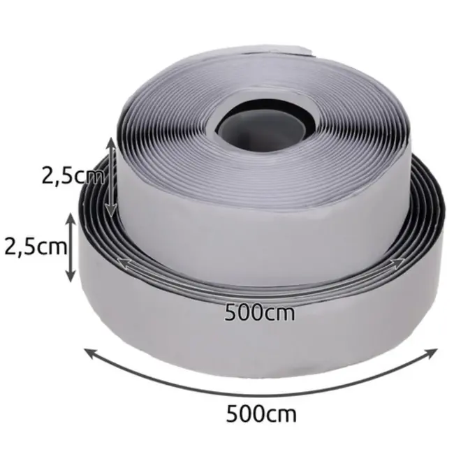 Ruhhy Zelfklevende Klittenband 5m x 2,5cm - Sterk en Veelzijdig voor Elke Toepassing