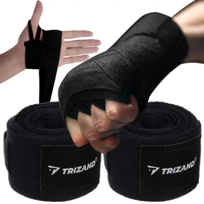 Trizand Boksbandages 2 x 4 meter - Essentiële Bescherming voor Hand en Pols