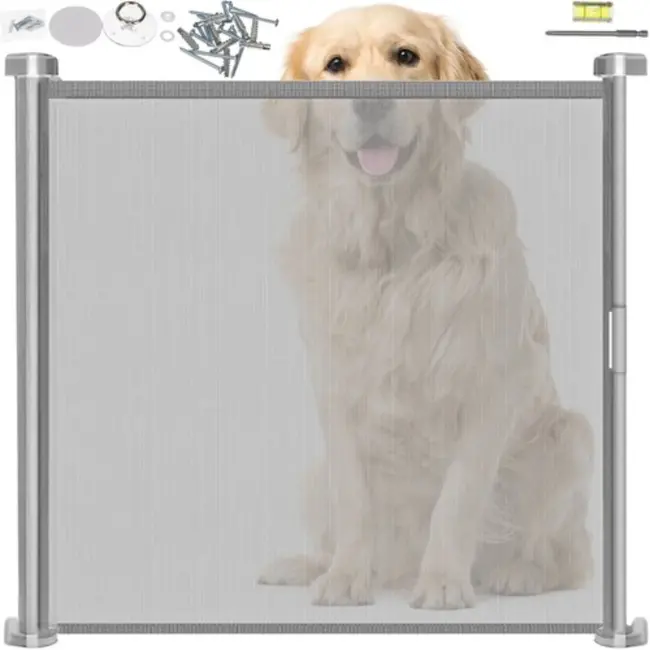 Ruhhy Verstelbare Veiligheidsdeurhek/Rolgordijn - Bescherm Uw Huis - Maximale Breedte 141 cm