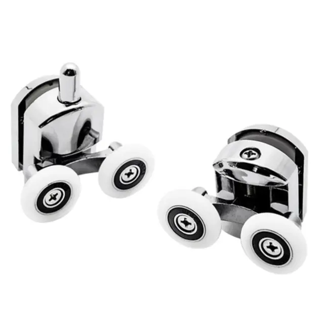 Ruhhy Douchecabine Wieltjes Set van 8 - Soepele en Veilige Douchedeuren