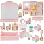 Ruhhy Houten Poppenhuismeubelset - 22 Delen - Perfect voor Creatief Spel