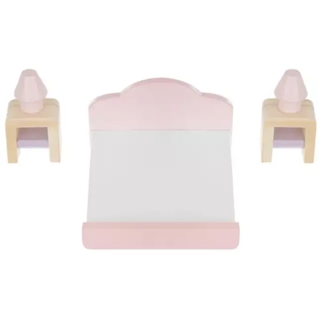 Ruhhy Houten Poppenhuismeubelset - 22 Delen - Perfect voor Creatief Spel