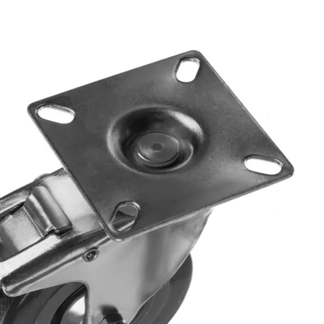 Malatec Zwenkwielen Set 4 Stuks met Rem - Duurzaam en Veilig voor Zware Lasten