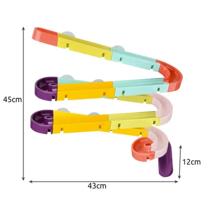 Ruhhy Badspeelgoed met Eendjes - Waterglijbaan en Knikkerbaan voor Kinderen