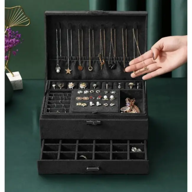 Soulima Sieradenkoffer - Elegante en Veilige Opbergoplossing voor uw Sieraden