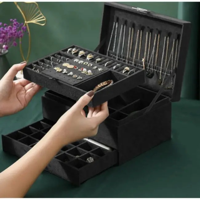 Soulima Sieradenkoffer - Elegante en Veilige Opbergoplossing voor uw Sieraden