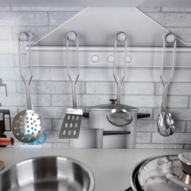 Kruzzel Houten Keuken XL: Stimuleer de Kleine Chef met Licht en Geluid - Wit met Goud